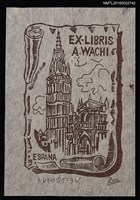 主要名稱：藏書票—トレドのカテドラル（西班牙托萊多大教堂）圖檔，第1張，共1張