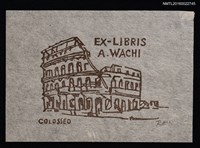 主要名稱：藏書票—COLOSSEO（羅馬競技場）圖檔，第1張，共1張