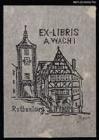 主要名稱：藏書票—Rothenburg（德國羅騰堡）圖檔，第1張，共1張