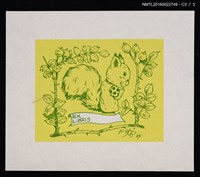 主要名稱：藏書票—小松鼠（通用藏書票）圖檔，第5張，共5張