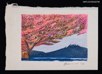 主要名稱：藏書票—精進湖の桜圖檔，第1張，共1張