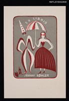 主要名稱：藏書票—小丑與淑女圖檔，第1張，共1張