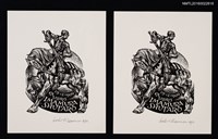 主要名稱：藏書票—歐洲騎士圖檔，第2張，共3張