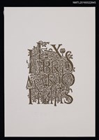 主要名稱：藏書票—MARIO FILIPPIS藏書圖檔，第1張，共1張