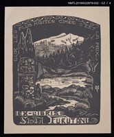 主要名稱：藏書票—山中湖景（黑）圖檔，第3張，共5張