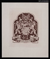 主要名稱：藏書票—歐式雙豹徽章圖檔，第1張，共1張