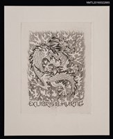 主要名稱：藏書票—噴火中國龍圖檔，第1張，共1張