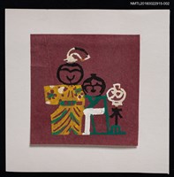 主要名稱：藏書票—村上戶久創作書票組（日本娃娃─紫）圖檔，第1張，共3張