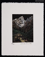 主要名稱：藏書票—谷間小屋圖檔，第1張，共2張