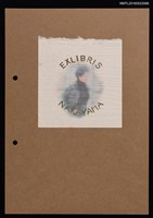 主要名稱：藏書票—渲染歐洲女人圖檔，第1張，共2張