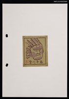 主要名稱：藏書票—人臉圖檔，第1張，共2張