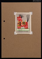 主要名稱：藏書票—奧州八幡馬 人形圖檔，第1張，共2張