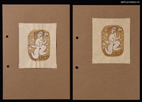 主要名稱：藏書票—裸女持書圖檔，第1張，共3張