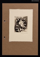 主要名稱：藏書票—女孩與葉蔓圖檔，第1張，共1張