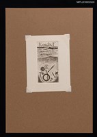 主要名稱：藏書票—沙灘上的器物圖檔，第1張，共1張
