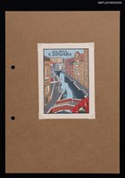 主要名稱：藏書票—窓の外のヴェニス（窗外的威尼斯）圖檔，第1張，共1張