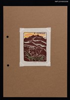 主要名稱：藏書票—山下的孤挺花圖檔，第1張，共1張