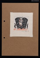 主要名稱：藏書票—山羊讀書圖檔，第1張，共1張