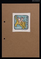 主要名稱：藏書票—虎上の二童子圖檔，第1張，共1張