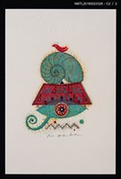 主要名稱：藏書票—小紅鳥與鸚鵡螺圖檔，第3張，共3張