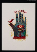 主要名稱：藏書票—手中之眼圖檔，第1張，共1張