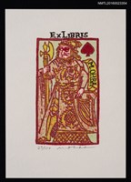 主要名稱：藏書票—撲克騎士圖檔，第1張，共1張