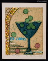 主要名稱：藏書票—ぶどうⅢ（葡萄酒）圖檔，第1張，共1張