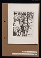 主要名稱：藏書票—櫸樹林／吾八書房圖檔，第1張，共1張