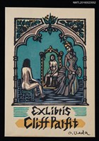 主要名稱：藏書票—歐洲仕女與鏡前裸女圖檔，第1張，共1張