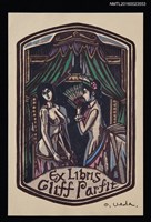 主要名稱：藏書票—房裡的歐洲仕女與裸女圖檔，第1張，共1張