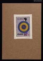 主要名稱：藏書票—持傘的和服女子圖檔，第1張，共1張