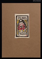 主要名稱：藏書票—蓑衣小童圖檔，第1張，共1張