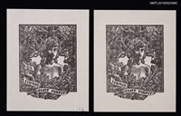 主要名稱：藏書票—樹叢中的女孩圖檔，第1張，共3張