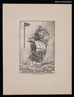 主要名稱：藏書票—Jacob Hägg - Fregatten Vanadis i Nordsjön圖檔，第1張，共1張