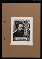 主要名稱：藏書票—Porträt: Michelangelo Buonarroti（米開朗基羅肖像）圖檔，第1張，共1張
