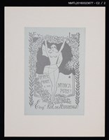 主要名稱：藏書票—NEVER MORE／NUNCA MAIS（從未）圖檔，第3張，共3張