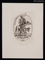 主要名稱：藏書票—唐吉訶德圖檔，第1張，共1張