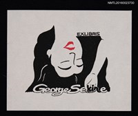 主要名稱：藏書票—女人頭圖檔，第1張，共1張