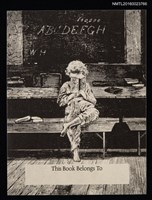 主要名稱：藏書票—正在閱讀的孩子圖檔，第1張，共1張