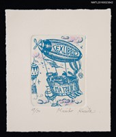 主要名稱：藏書票—熱汽球的探險圖檔，第1張，共1張