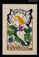 主要名稱：藏書票—蝴蝶仙子圖檔，第1張，共1張