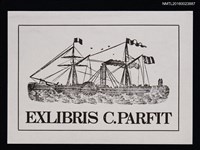 主要名稱：藏書票—海上大船圖檔，第1張，共1張