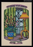 主要名稱：兒童藏書票—窗邊靜物圖檔，第1張，共1張