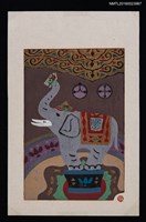 主要名稱：藏書票—馬戲團大象圖檔，第1張，共1張