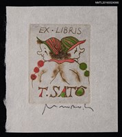 主要名稱：藏書票—サーカス• 2（馬戲團 • 2）圖檔，第1張，共1張