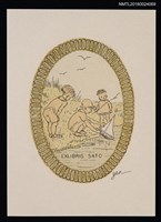 主要名稱：藏書票—幼い日に（年幼的日子）圖檔，第1張，共1張