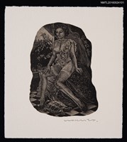 主要名稱：藏書票—裸婦 • レース（裸女 • 競賽）圖檔，第1張，共1張