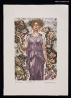 主要名稱：藏書票—女神デメテル（豐收女神DEMETER）圖檔，第1張，共1張