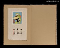 主要名稱：藏書票曆——歌舞伎‧夕雾/劃一題名：《書窓藏票集》（昭和18-19年）圖檔，第1張，共1張