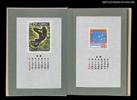 主要名稱：藏書票曆——裸婦/劃一題名：《愛書票曆》（昭和51-54年）圖檔，第2張，共2張